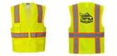 Custom Yellow Class 2 Safety Vest with Cooling Mesh Back