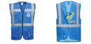 Custom ROYAL BLUE Professional Executive Style Safety Vest