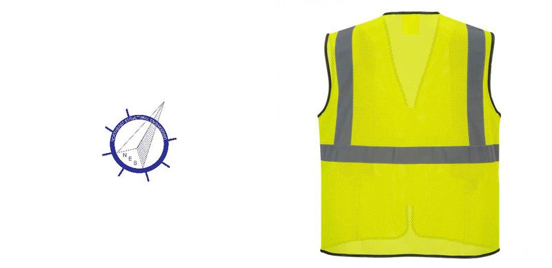 Custom Lightweight High Visibility Yellow Tampa Mesh Vest