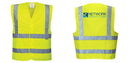 Custom Logo Reflective Yellow Safety Vest - ANSI Class 2