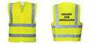 Custom Logo Reflective Yellow Safety Vest - ANSI Class 2