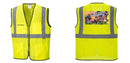 Custom Lightweight High Visibility Yellow Tampa Mesh Vest