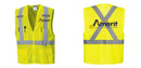 Custom Hi-Vis YELLOW Mesh X Back Executive Vest