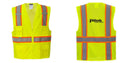 Custom Yellow Class 2 Safety Vest with Cooling Mesh Back