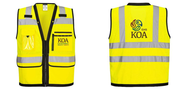 Custom Heavy Duty Hi-Vis Surveyor Vest