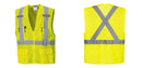 Custom Hi-Vis YELLOW Mesh X Back Executive Vest