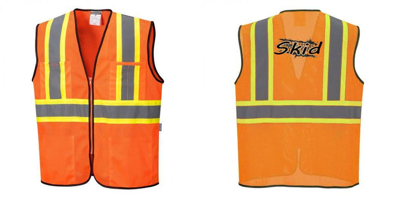 Custom Yellow Mesh Class 2 Reflective Safety Vest with Pockets