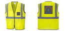 Custom Lightweight High Visibility Yellow Tampa Mesh Vest