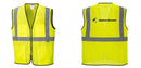 Custom Lightweight High Visibility Yellow Tampa Mesh Vest