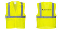 Custom Breakaway Class 2 Yellow Safety Vest Hi-Vis Reflective Breathable Mesh