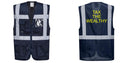 Custom NAVY Professional Executive Style Safety Vest