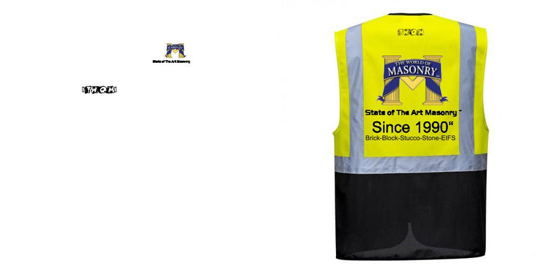 Custom Warsaw Yellow and Black Professional Style Safety Vest