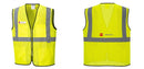 Custom Lightweight High Visibility Yellow Tampa Mesh Vest