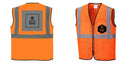Custom Lightweight High Visibility ORANGE Tampa Mesh Vest
