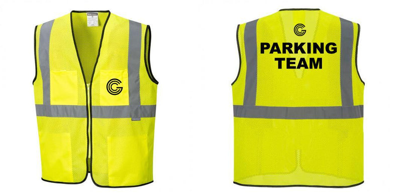 Custom Lightweight High Visibility Yellow Tampa Mesh Vest