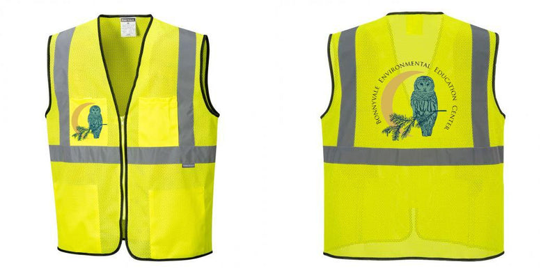 Custom Lightweight High Visibility Yellow Tampa Mesh Vest