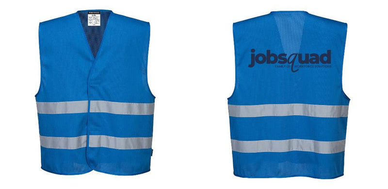 Custom Royal Blue MeshAir Reflective Events Safety Vest