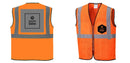 Custom Lightweight High Visibility ORANGE Tampa Mesh Vest
