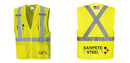 Custom Hi-Vis YELLOW Mesh X Back Executive Vest