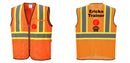 Custom Yellow Mesh Class 2 Reflective Safety Vest with Pockets