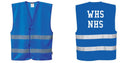 Custom ROYAL BLUE Safety Vest Reflective Hi Vis Work and Event Style Vest