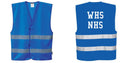 Custom ROYAL BLUE Safety Vest Reflective Hi Vis Work and Event Style Vest
