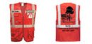 Custom RED Professional Executive Style Safety Vest