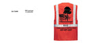 Custom RED Professional Executive Style Safety Vest