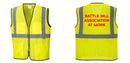 Custom Lightweight High Visibility Yellow Tampa Mesh Vest