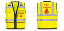 Custom Heavy Duty Hi-Vis Surveyor Vest