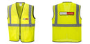 Custom Lightweight High Visibility Yellow Tampa Mesh Vest