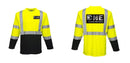Custom Class 3 Long Sleeve Safety Shirt Moisture Wicking
