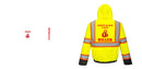 Custom High Visibility Class 3 Yellow/Black Winter Bomber Jacket