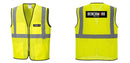 Custom Lightweight High Visibility Yellow Tampa Mesh Vest