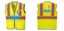 Custom Yellow Mesh Class 2 Reflective Safety Vest with Pockets