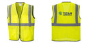 Custom Lightweight High Visibility Yellow Tampa Mesh Vest