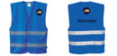 Custom ROYAL BLUE Safety Vest Reflective Hi Vis Work and Event Style Vest