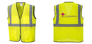 Custom Lightweight High Visibility Yellow Tampa Mesh Vest