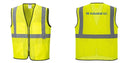 Custom Lightweight High Visibility Yellow Tampa Mesh Vest