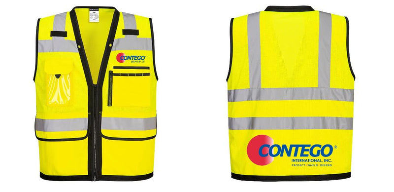 Custom Heavy Duty Hi-Vis Surveyor Vest