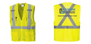 Custom Hi-Vis YELLOW Mesh X Back Executive Vest