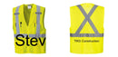 Custom Hi-Vis YELLOW Mesh X Back Executive Vest