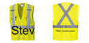 Custom Hi-Vis YELLOW Mesh X Back Executive Vest