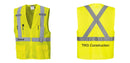 Custom Hi-Vis YELLOW Mesh X Back Executive Vest