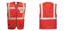 Custom RED Professional Executive Style Safety Vest
