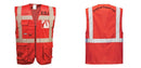 Custom RED Professional Executive Style Safety Vest