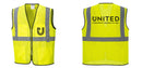 Custom Lightweight High Visibility Yellow Tampa Mesh Vest