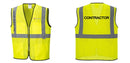 Custom Lightweight High Visibility Yellow Tampa Mesh Vest