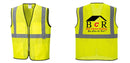 Custom Lightweight High Visibility Yellow Tampa Mesh Vest
