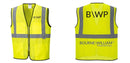 Custom Lightweight High Visibility Yellow Tampa Mesh Vest